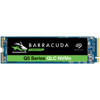 Seagate BarraCuda Q5, 1TB SSD, M.2 2280-S2 PCIe 3.0 NVMe, Read/Write: 2,400 / 1,700 MB/s, EAN: 8719706027724