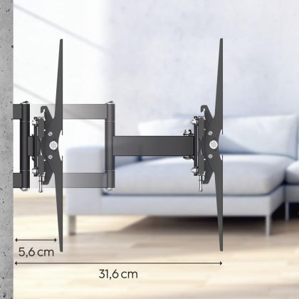 Hama TV Wall Bracket, Swivel, Tilt, Pull-out, 122 cm (48") up to 20 kg