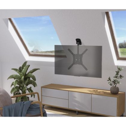 Hama TV Ceiling Bracket Swivel, Height-adjustable, 400x400, 165 cm (65"), blk