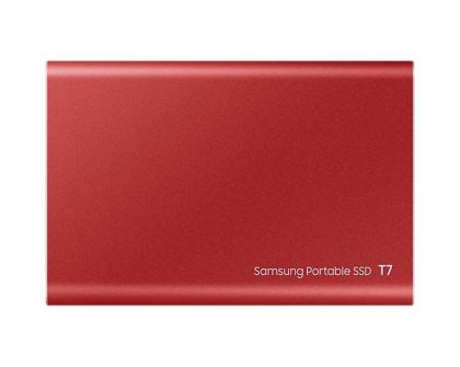 Външен SSD Samsung T7 Indigo Red SSD 500GB, USB-C, Червен