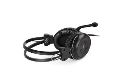 Слушалки с микрофон A4TECH HU-30, Стерео, USB, Черни