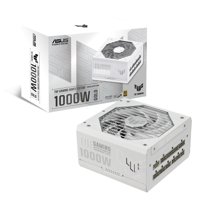 Power Supply ASUS TUF Gaming White 1000W, 80+ Gold PCIe 5.0, Fully Modular