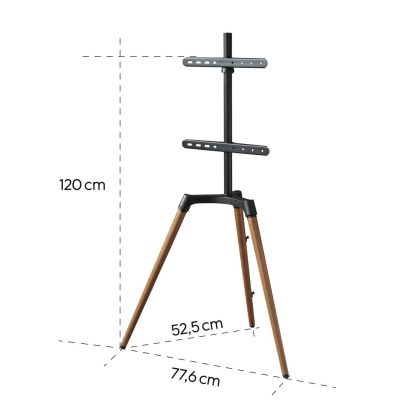 Hama Free-standing TV Stand, Swivel, Height-adjustable, 165 cm (65") up to 35 kg
