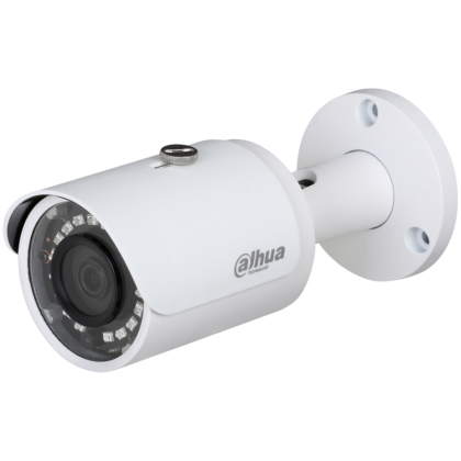 Dahua IP camera 4MP Bullet, Day&Night, 1/3" CMOS, 2688×1520 Effective Pixels, 20fps@1520P, Focal Length 2.8mm, 104°, IR Distance up to 30m, 0.08Lux/F2.0 Colour, 0Lux/F2.0 IR on, IP67 outdoor installation, PoE, 5.5W