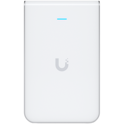 UBIQUITI In-Wall HD; WiFi 5; 6 spatial streams; 90 m² (1,000 ft²) coverage; 200+ connected devices; Powered using PoE/PoE+; (4) GbE ports with (1) PoE output; GbE uplink.
