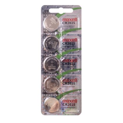 Button Battery  Lithium  MAXELL CR2025 3V  5 pcs. in blister / price for 1 BATTERY /