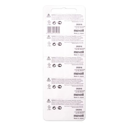 Lithium Button Battery MAXELL CR2016 3V 5pcs in blister /price for 1 battery/  MAXELL