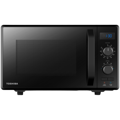 3-in-1 Microwave Oven with Grill and Combination Hob, 23 Litres, Rotating Plate with Storage, Timer, Built-in LED Lights, 900 W, Grill 1050 W, Pizza Programme, Black