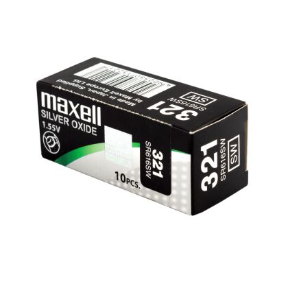Бутонна батерия сребърна MAXELL SR616 SW /321/  1.55V