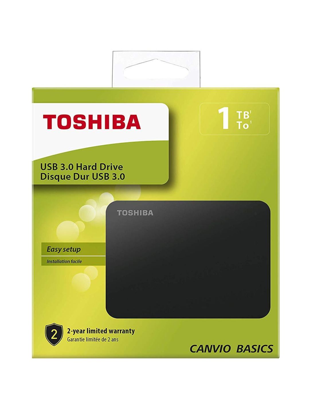 External HDD Toshiba Canvio Basics, 1TB, 2.5" USB
