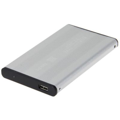 Външна кутия за хард диск, 2.5", Съвместима с HDD/SSD 2.5" SATA, USB 3.0, Алуминий, Сив