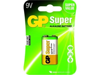 GP Alkaline battery 6LF22 SUPER 9V 1 pc blister