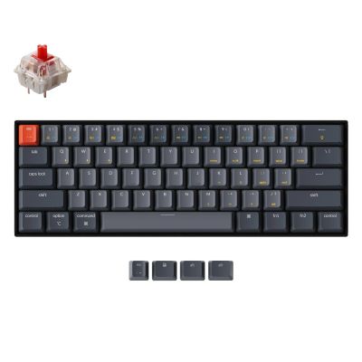 Mechanical Keyboard Keychron K12 Hot-Swappable 60% Gateron Red Switch White LED ABS