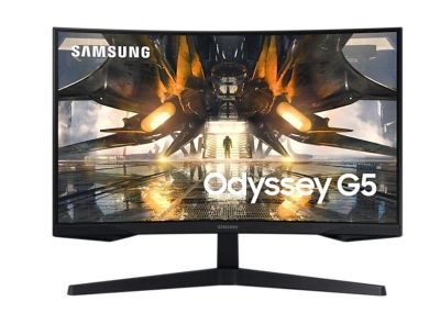 Monitor Samsung LS27AG550A 27" Odyssey G55A, VA Curved, QHD 2560x1440 , 165 Hz, 1 ms, HDR10, AMD FreeSync, DP, HDMI, Black