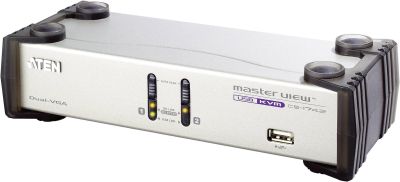 KVMP switch ATEN CS1742C-AT 2-port, USB, VGA Dual Display, Audio
