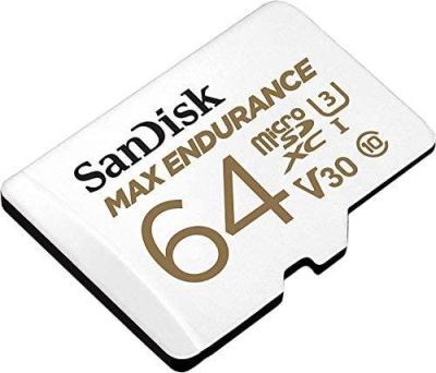 Memory card SANDISK MAX Endurance micro SDXC UHS-I, SD Adapter, 64GB, Class 10