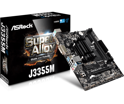 Дънна платка ASROCK J3355M, Intel® Dual-Core Processor J3355, mATX, 2x DDR3/DDR3L