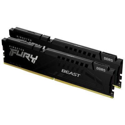 Memory Kingston FURY Beast Black 32GB(2x16GB) DDR5 6000MHz KF560C36BBEK2-32