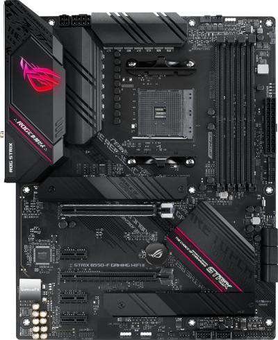 Motherboard ASUS ROG STRIX B550-F GAMING WIFI II, AMD AM4, ATX, 4x DDR4, dual M.2, WiFi 6E, PCIe 4.0, Aura Sync RGB