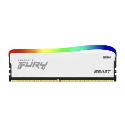 Memory Kingston FURY Beast White RGB 16GB DDR4 PC4-25600 3200MHz CL16 KF432C16BWA/16