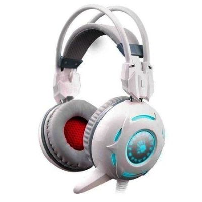 Gaming Earphone A4TECH Bloody G300, Microphone, White
