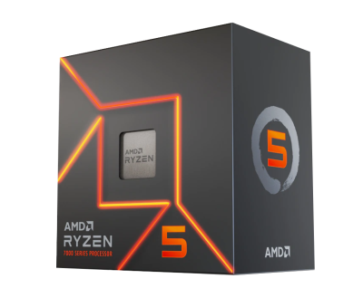 CPU AMD RYZEN 5 7600 6-Core 3.8 GHz (5.1 GHz Turbo) 32MB/65W/AM5/BOX