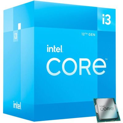 Процесор Intel Alder Lake Core i3-12100, 4 Cores, 8 Threads (3.3GHz Up to 4.3GHz, 12MB, LGA1700), 60W, BOX