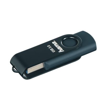 Hama "Rotate" USB Flash Drive, USB 3.0, 64GB, 70Mb/s, petrol blue