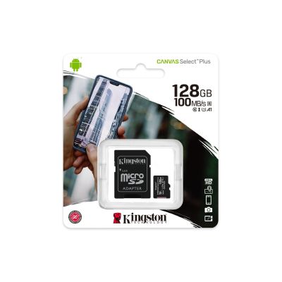 Memory card Kingston Canvas Select Plus  microSDXC 128GB, Class 10 UHS-I