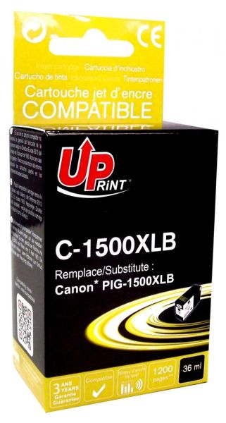 Ink cartridge UPRINT PGI1500 CANON, Black