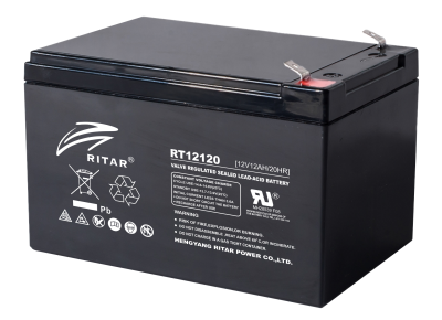 Оловна Батерия RITAR, (RT12120) AGM, 12V, 12 Ah, 151/ 98/ 95 mm, Tерминал2