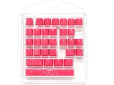 Ducky Pink 31-Keycap Set Rubber Backlit Double-Shot US Layout