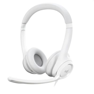 Headphones Logitech H390, USB, White