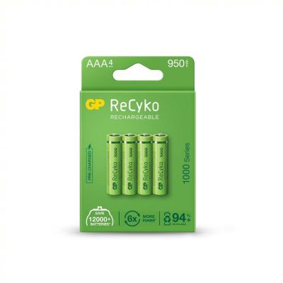 Rechargeable Battery GP R03 AAA 1000mAh NiMH 100AAAHCE-EB4 4 pcs. pack GP