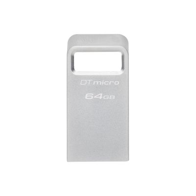USB stick KINGSTON DataTraveler Micro, 64GB, USB-A 3.2 Gen 1, Silver