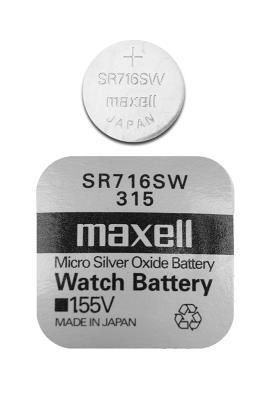 Button Battery Silver MAXELL SR-716 SW 1.55V / 315 /