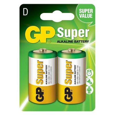 GP Alkaline battery SUPER LR20 / 2 pcs. pack blister / 1.5V GP
