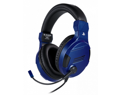 Gaming headset Nacon Bigben PS4 Official Headset V3 Blue, Microphone, Blue