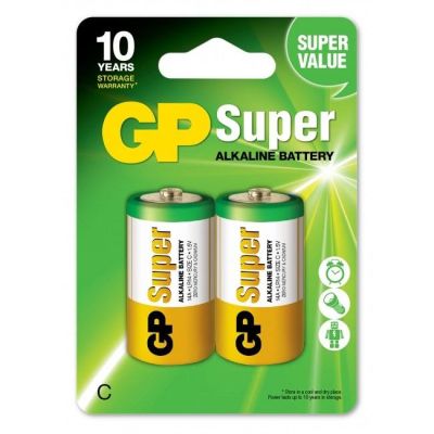 GP Alkaline battery SUPER LR-14 /2 pcs./ 1.5V GP