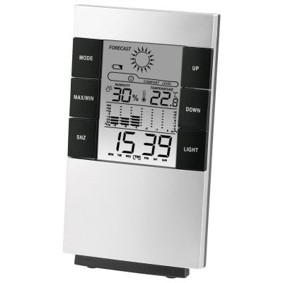 Цифров термометър/хигрометър HAMA TH-200 186379, Черен/Сив