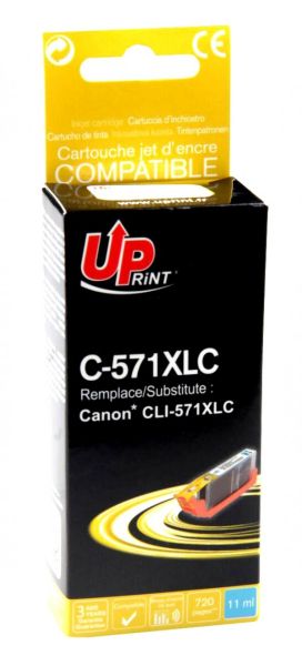 Ink cartridge UPRINT CLI 571XL-C CANON, Cyan