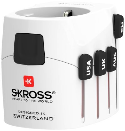 Адаптер SKROSS Pro World 1103180, USB, Бял