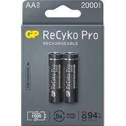 Rechargeable Battery GP R6 AA 2100mAh RECYKO + PRO 210AAHCB-EB2 NiMH 2 pcs. pack GP