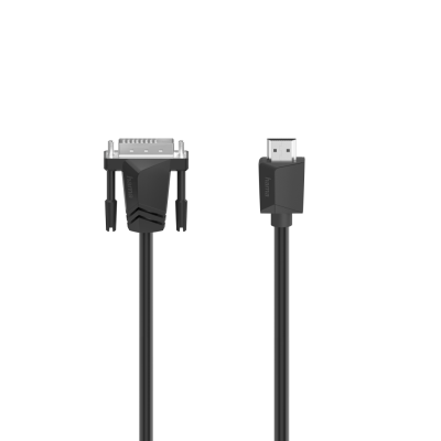 Cable HAMA  DVI-I Dual Link Plug- HDMI Plug, Ultra-HD,4K, 3m, black