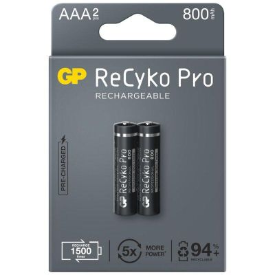 Rechargeable Battery GP R03 AAA 850mAh NiMH 85AAAHCB-EB2 RECYKO+ PRO , 2 pc in blister