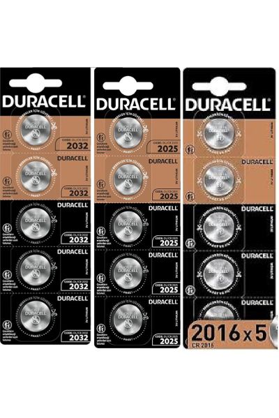 Бутонна батерия DURACELL CR2032, 3V, 5 бр. в блистер, Литиева, /цена за 1 батерия/