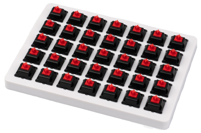 Суичове за механична клавиатура Keychron Cherry MX, Red, Switch Set 35 броя