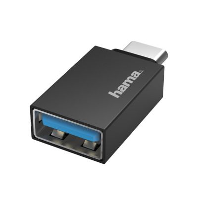 Adapter HAMA HAMA OTG  USB 3.2 Gen 1  A socket - USB-C plug, Black