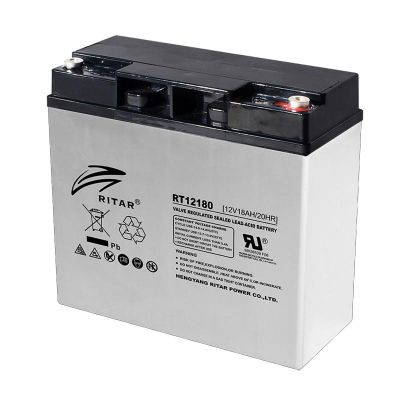 Оловна батерия RITAR, (RT12180) AGM, 12V, 18Ah, 181 /76 /167 mm, F13(M5)  
