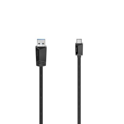 Cable HAMA  USB-C plug-USB-A 3.2 Gen.1  plug, 1.5 m, Black